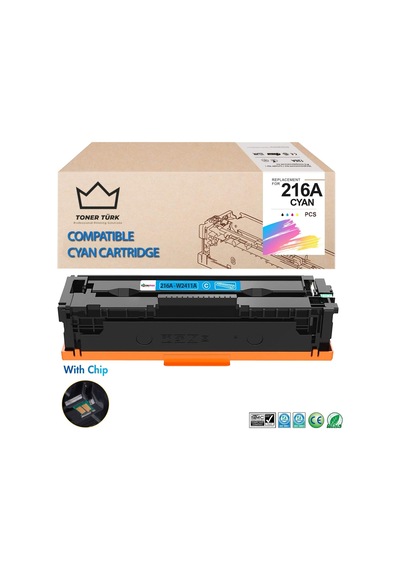 Hp 216a W2411a Mavi Uyumlu Toner Çipli / M155nw / M182n / M183fw
