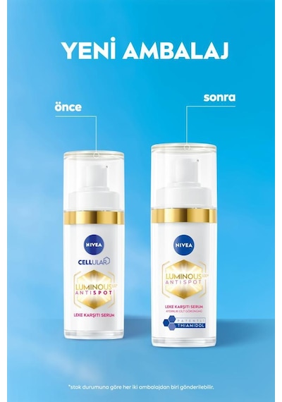 Nivea Luminous630 Thiamidol Etkili Leke Karşıtı Cilt Serumu Hyaluronik Asit Cilt Tonu Eşitleyici 30 ML