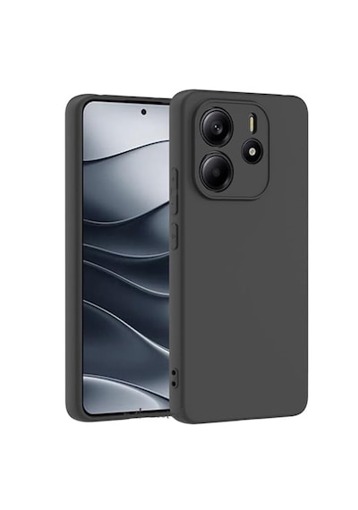 Xiaomi Redmi Note 14 Kılıf Korumalı Silikon + Ekran Koruyucu Cam