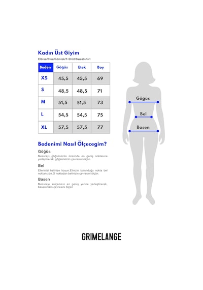 Grımelange Majer Kadın %100 Organik Pamuklu Western Tema Baskılı Regular Fit Krem T-shirt