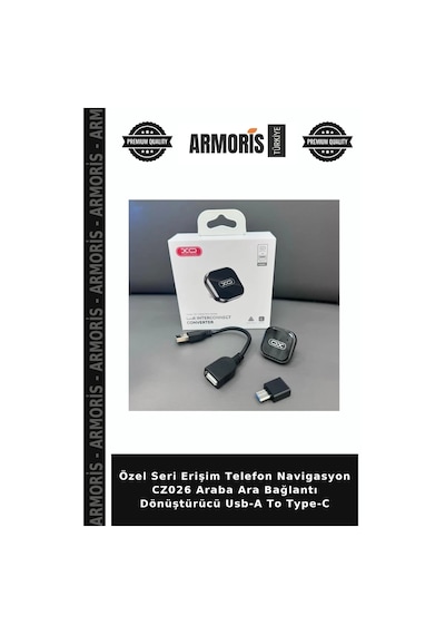 Özel Seri Erişim Telefon Navigasyon Cz026 Araba Ara Bağlantı Dönüştürücü Usb-a To Type-c