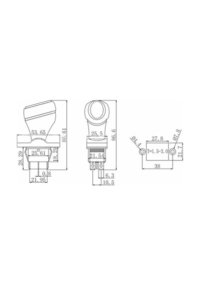 Joystick Kcd4 Anahtar Push Beyaz İleri Geri Vites Kolu 16a 250v Akülü Çocuk Arabası Vinç