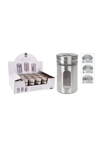 Koopman Metal Kaplı Cam Baharatlık 94 Ml 2 Adet Çok Renkli