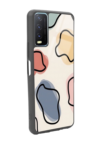 Vivo Y20 Nude Milky Tasarımlı Glossy Telefon Kılıfı Çok Renkli