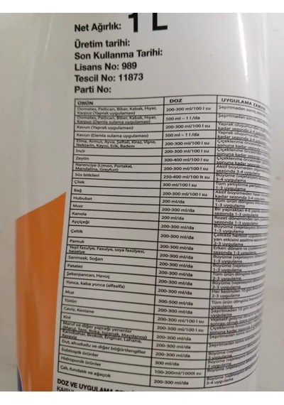 Kaishi 1 Litre - Bitkisel Meşeli Sıvı Amino Asit Organik Gübre 1 Lt