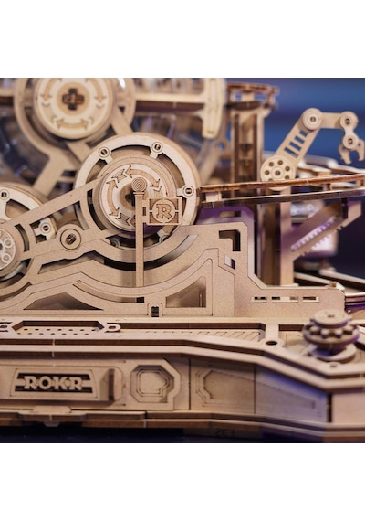 Rokr Egc01 Gear Ball Challenge Dıy Minyatür Maket Model Seti Ahşap 3d Wooden Puzzle 3d Model Kit Detaylı Dekoratif Hobi Seti Ahşap Maket