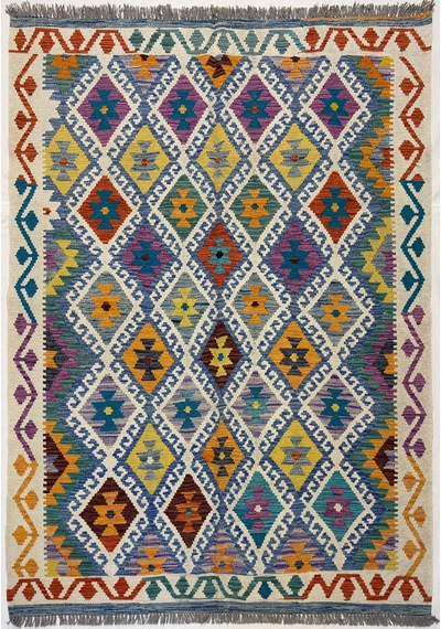 El Dokuma Afgan Kilim Bordo