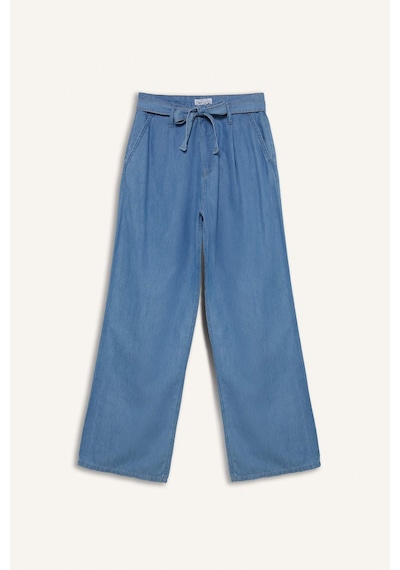 DeFacto Wide Leg Yüksek Bel Kuşaklı Geniş Paça Uzun Jean Pantolon D2433AX24SMNM85 DeFacto Wide Leg Yüksek Bel Kuşaklı Geniş Paça Uzun Jean Pantolon D2433AX24SMNM85