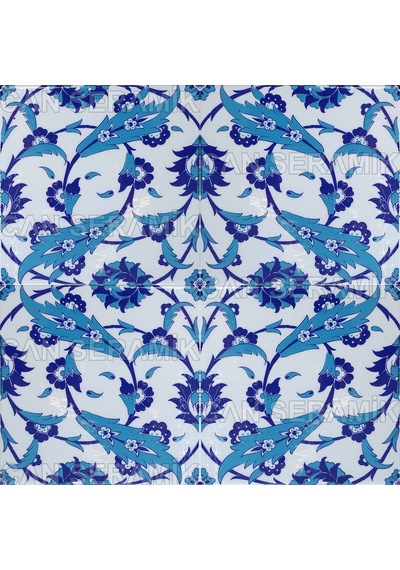 Can Seramik – 20x20 Cm. Cç-32 İznik Çini Karo 5' Li 1 Paket
