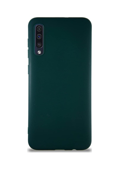 Galaxy A50 İle Uyumlu Kılıf Soft Premier Renkli Silikon Kapak - Yeşil 50 x 22