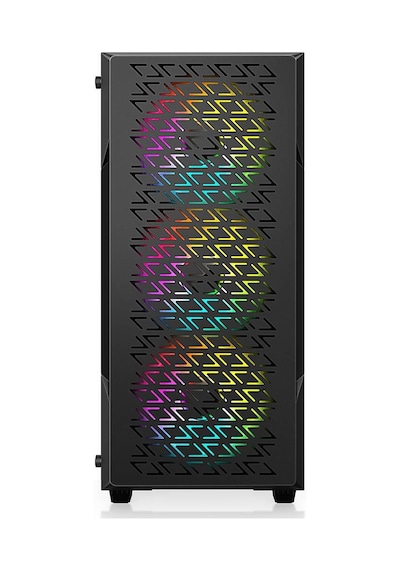 Powerboost Pb-p801ab 650w 80+ Bronze Tempered Glass Usb 3.0 Mesh Rgb Atx Siyah Kasa