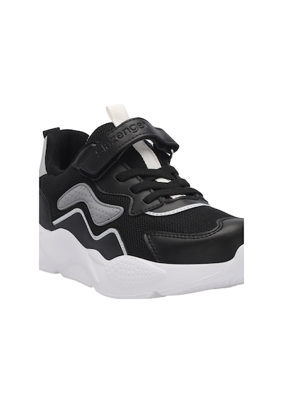 Slazenger PESO I Çocuk Cırt Cırtlı Siyah Sneaker