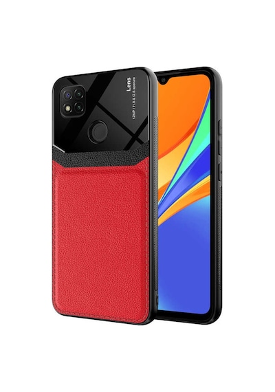 Xiaomi Redmi 9C Kilif Lens Deri Görünümlü Tpu Kapak 499746322