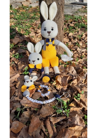 Tulumlu Tavşan Amigurumi
