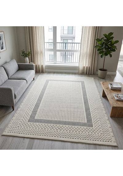 Nature Pamuk 30 Yıkanabilir Halı Modern Kilim Oturma Odası Salon Mutfak Balkon Yolluk Halısı C022a Krem - Gri Nature Pamuk 30 Yıkanabilir Halı Modern Kilim Oturma Odası Salon Mutfak Balkon Yolluk Halısı C022a Krem - Gri