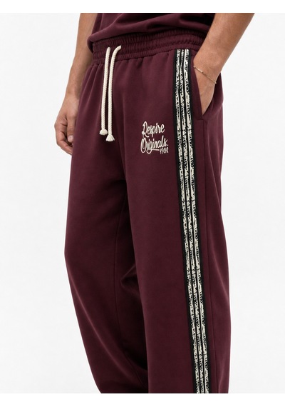 Respire Erkek Originals Şerit Detaylı Regular Fit Eşofman Takımı Bordo