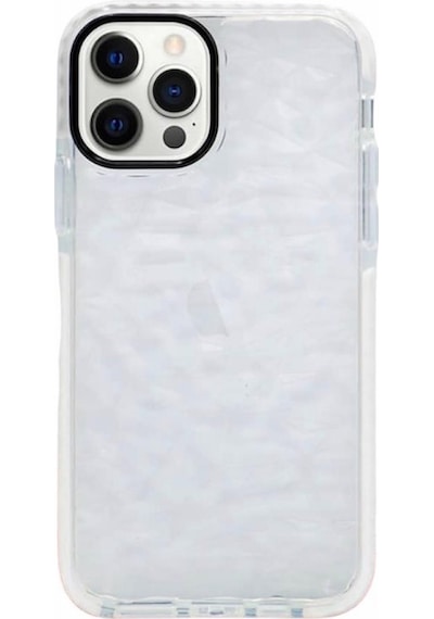Smcase Apple Uyumlu iPhone 13 Pro Max Kılıf Prizma Desenli Kapak Silikon