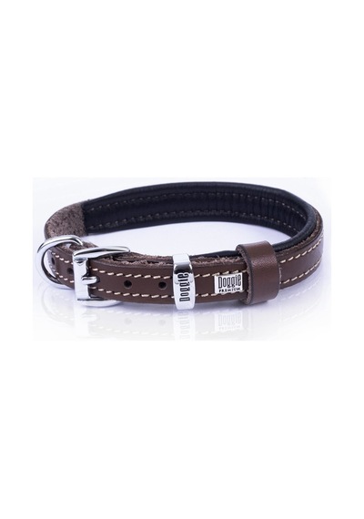 Doggie Deri El Yapımı Köpek Boyun Tasması 1.5 x 20 x 25 CM Kahverengi