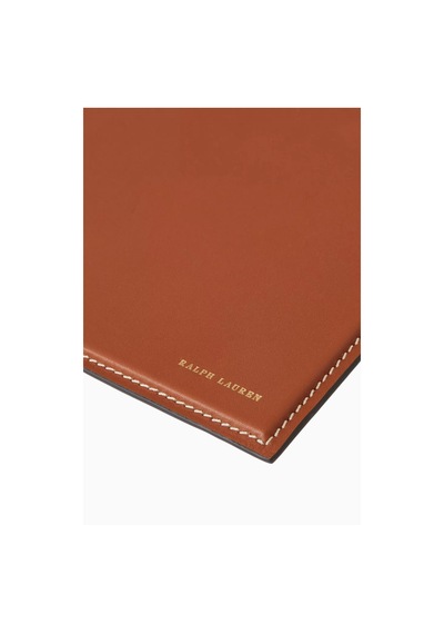 Ralph Lauren Small Brennan Deri Blotter Pratik Ofis Gereçleri Kahverengi