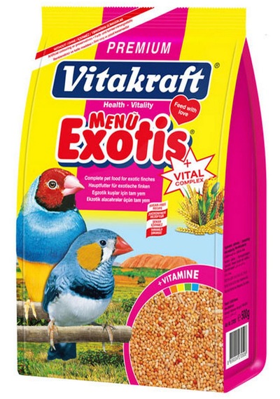 Vıtakraft - 52 - Menu Egzotık Fınch Yemı 500 Gr X - Muratech - 2 Adet