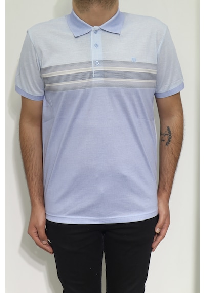 Santa Dmctekstil Erkek Dijital Baskı Desenli Klasik Kesim Rahat Kalıp Cepsiz Polo Yaka T-shirt Mavi Santa Dmctekstil Erkek Dijital Baskı Desenli Klasik Kesim Rahat Kalıp Cepsiz Polo Yaka T-shirt Mavi