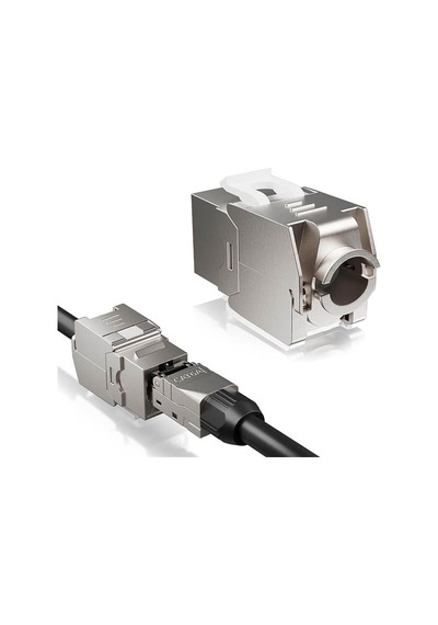 Pm-29567 Cat7 10gbps Toolless Keystone Jack Full Metal Zırhlı Konnektör