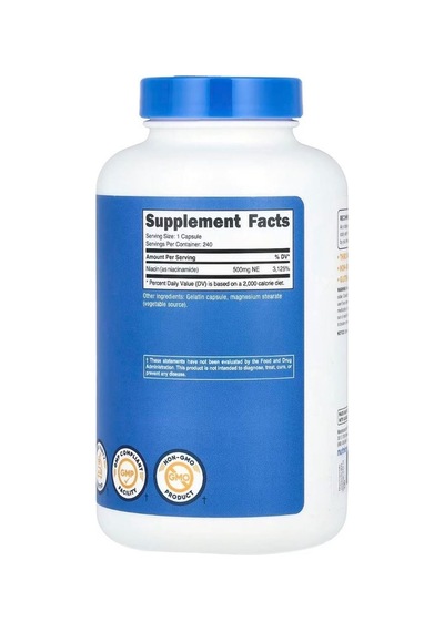Nutricost Vitamin B3 Niacinamide 500 Mg 240 Kapsül