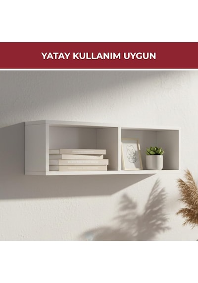 Pıkas Modern Minimalist 2 Raflı Dekoratif Kitaplık Ve Yan Sehpa Beyaz, Dikey Tasarım Çok Renkli Pıkas Modern Minimalist 2 Raflı Dekoratif Kitaplık Ve Yan Sehpa Beyaz, Dikey Tasarım Çok Renkli