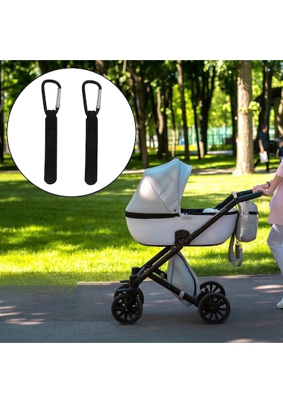 Suntek 2 X Puset Kancası Kayışı Buggy Mommy Siyahı Için