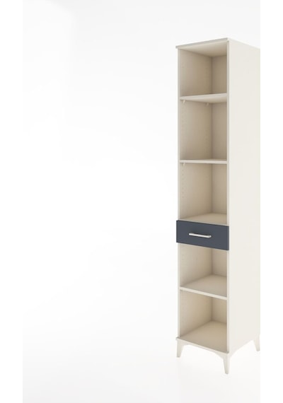 Hyperion Dolap 4 Raflı Tek Çekmeceli 44x44x221 Aytaşı-antrasit Aytaşı