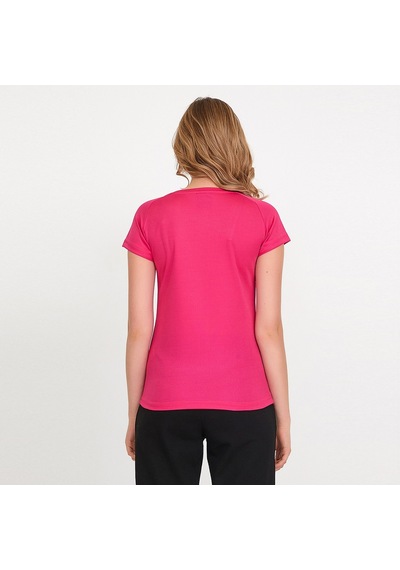 Slazenger RELAX IN Kadın Slim Fit Fuşya Tişört