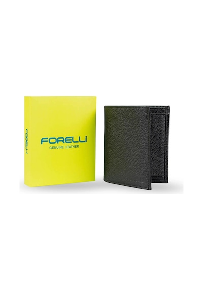 Forelli 5e103 Erkek Hakiki Deri Cüzdan Siyah Çok Renkli