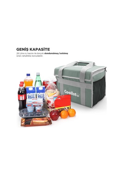 Coolist Cl26Lg 26 L Katlanabilir Termos Bez Çanta / Buzluk Yeşil