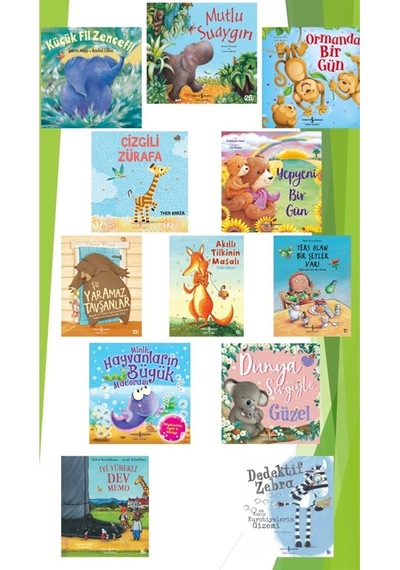 Resimli Hikaye 12 Kitap Ilk Okuma Anaokulu Mutlu Su Aygırı Meşe