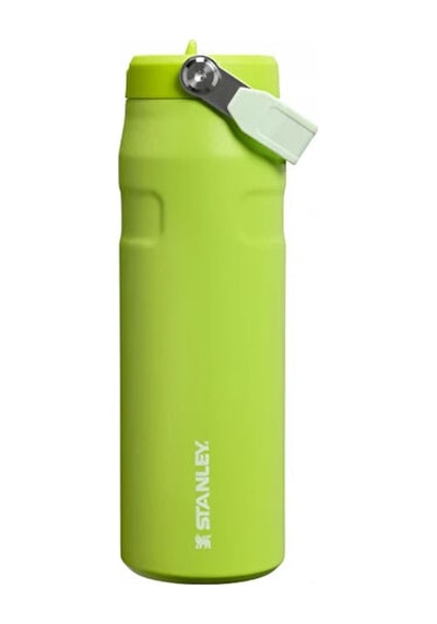 Stanley The Iceflow Bottle Flıp Straw 2.0 0.7 L Pipetli Termos 10-11283-0505 Yeşil