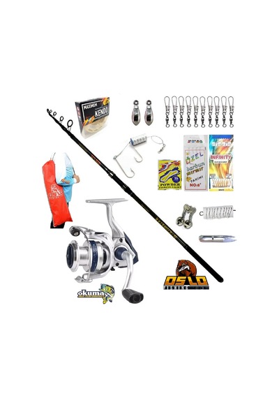 Aria-6000a Oslo North Star 360cm 50-150gr Profesyonel Surf Kıyı Olta Takımı Seti