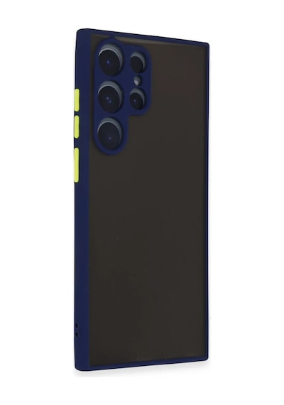 Samsung Galaxy Uyumlu   S22 Ultra Kılıf Montreal Silikon Kapak - Lacivert
