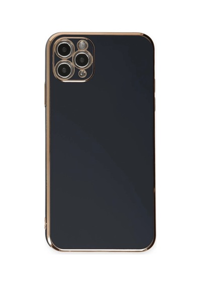Bezos İphone 11 Pro Max Uyumlu Kılıf Volet Silikon - Siyah Mbt06