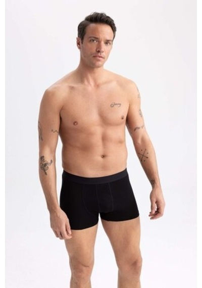 Defacto Regular Fit 3lü Boxer N4277az23spbk27 Siyah