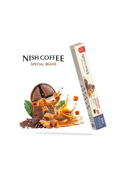 Nish Coffee Karamel Aromalı Kapsül Kahve - 10 Adet Diğer