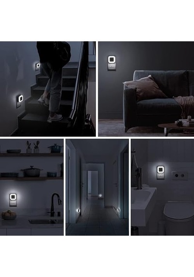 Aputue Led Gece Lambası, Duvara Takılan Gece Lambası, Alacakaranlık Sensörlü, 0.5w Enerji Tasarruflu, Koridor, Merdiven, Mutfak, Banyo Ve Yatak Odaları İçin İdeal 6&apos Lı Paket Aputue Led Gece Lambası, Duvara Takılan Gece Lambası, Alacakaranlık Sensörlü, 0.5w Enerji Tasarruflu, Koridor, Merdiven, Mutfak, Banyo Ve Yatak Odaları İçin İdeal 6&apos Lı Paket