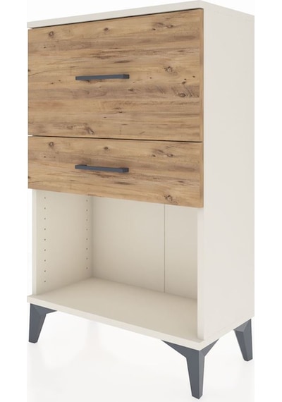 Arges Komodin 2 Çekmeceli 60x30x96 Aytaşı-çam Aytaşı