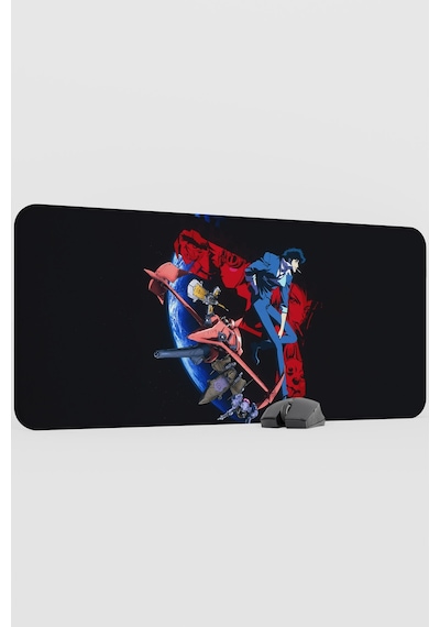 Cowboy Bebop Anime V1 - 90x40 Xxl Gaming Kauçuk Kaymaz Taban Mouse Pad Fare Altlığı