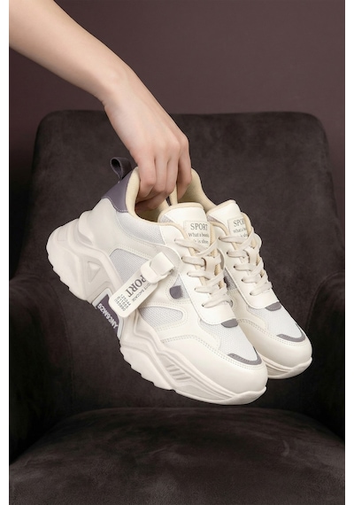 Dark Seer Ds.pmd239k2051 Sneaker Günlük Spor Ayakkabı 2025 Kadın Bej-mor
