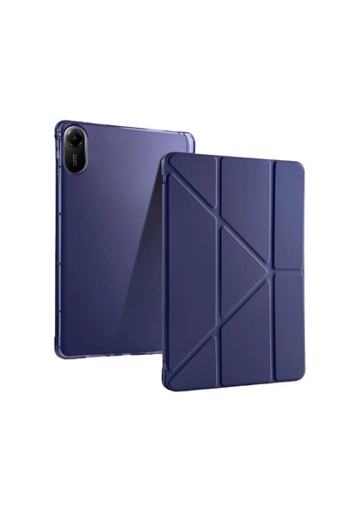 Redmi Pad 2 Kalemlikli Mars Tablet Kılıfı - Lacivert Arka Kapak