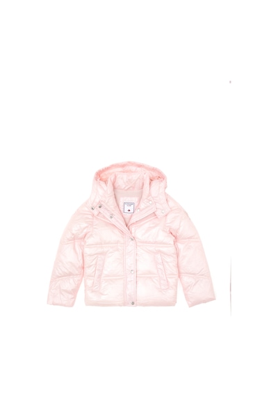 U.S. Polo Assn. Kız Çocuk Açık Pembe Kapüşonlu Mont 50313056-VR078