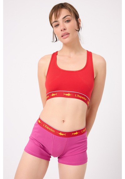 Athleshorts Yüksek Bel Kadın Kısa Şort -3293 Pembe