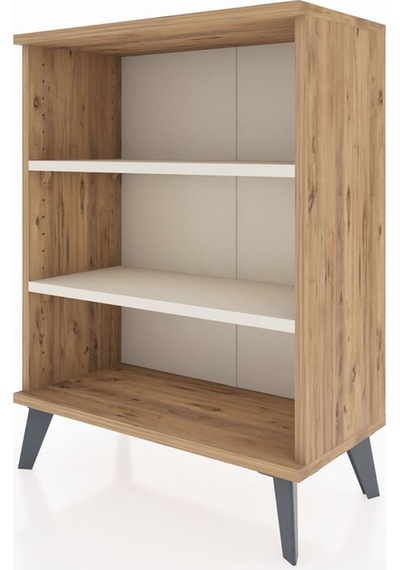 Arges Komodin 2 Raflı 2 Kapaklı 60x30x80 Çam-aytaşı Çam
