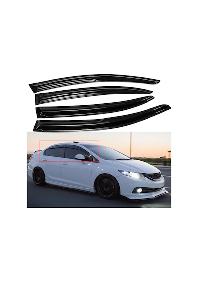 honda civic 2012-2016 fb7 4.lü mugen cam rüzgarlıgı