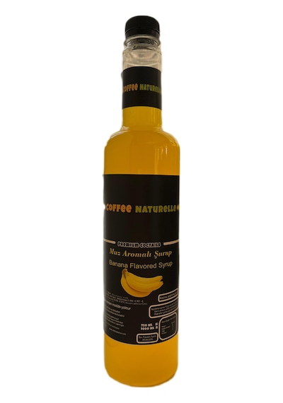Coffee Naturelle Muz Aromalı Kokteyl Şurubu 750 ML